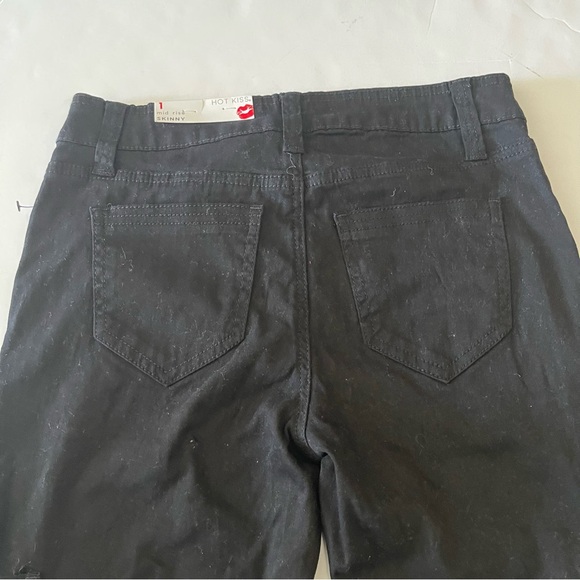 Black Cargo Mid Rise Skinny Jeans - Picture 6 of 6